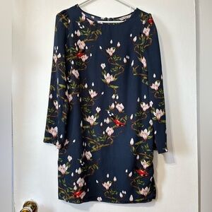 🎉4/30$🎉 Darling Navy Blue Floral Shift Dress 🌿